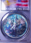 1986 PCGS MS 67  Toned United States Silver American Eagle - US Coin # 9591