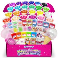 75 PCS Ultimate Slime Kit for Kids, Girls 6-12, Jumbo Slime Making Set