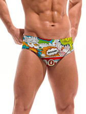 Comic Design - 3D Print Swim Men's Briefs  Women's Briefs