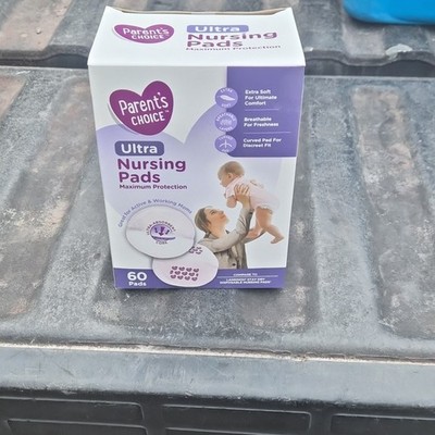 Parent's Choice Ultra Nursing Pads 60 Count Extra Soft Breathable White