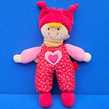 SIGIKID WICHTEL PUPPE 25 CM DOLL STOFFPUPPE DOLL KUSCHELPUPPE ROT