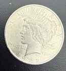 1922 P BRILLIANT UNCIRCULATED PEACE DOLLAR $68 SILVER CONTENT