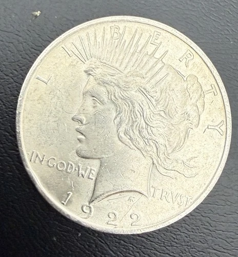 1922 P BRILLIANT UNCIRCULATED PEACE DOLLAR $68 SILVER CONTENT
