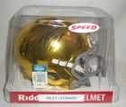 RILEY LEONARD Notre Dame Irish Autographed Mini Helmet Beckett COA #2W763888
