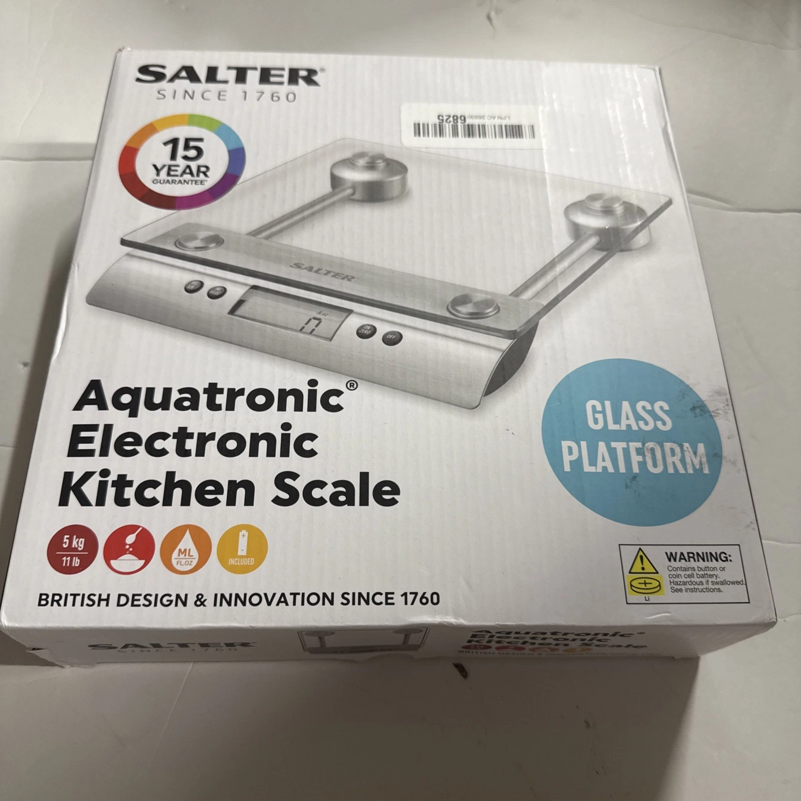 Salter Aquatronic Glass Electronic Kitchen Scale
Opens in a new window or tab