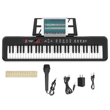 61-Key Electronic Keyboard with 60 Demo Songs 200 Tones and 200 Built-in Rhythms