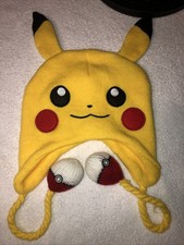 2015 Pokemon Pikachu Pokeball Beanie New w/o Tags - Vibrant, No Wear, Rare FR29