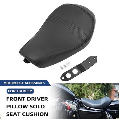 Motorcycle Front Driver Solo Seat Cushion Leather Pillow for Harley Sportster XL