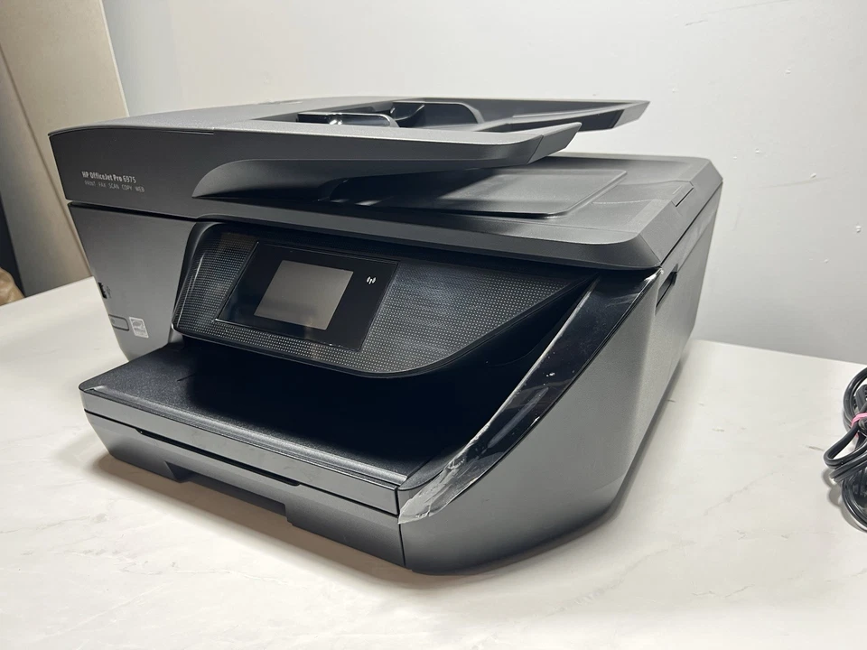 HP OfficeJet Pro 6975 All-in-One Printer Scanner Copier Fax Machine Light Use - Image 4 of 4