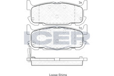 Bremsbelagsatz Hinten Akebono-System für Mazda Mx-5 II NB 03-05