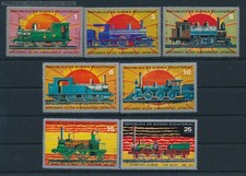 [123697] Equatorial Guinea 1972 Railway train eisenbahn locomotives  MNH