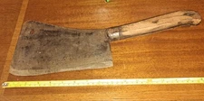 VINTAGE BUTCHER KNIFE CLEAVER NICHOLS BROS RARE