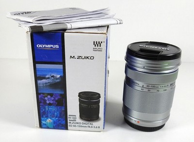 Olympus M.Zuiko Digital ED 40 150mm F4.0 5.6 R MSC Objektiv silber *