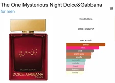 The One Mysterious Night Dolce&Gabbana 3.4 oz Exclusive 100 ml EDP Spray For Men