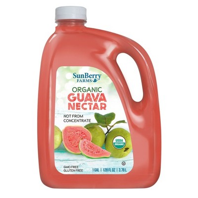 SunBerry Farms, Organic Guava Nectar Fruit Juice, 128 fl oz