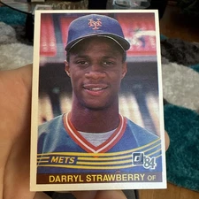1984 Donruss #68 Darryl Strawberry New York Mets Rookie Card RC Stunner Razor Sh