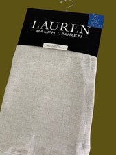 Ralph Lauren Window Curtains Blackout 2 Panel 52 x 108 Linen Natural Herringbone
