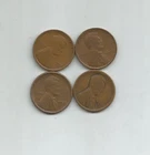 1909, 1910, 1921 S, 1926 D LINCOLN WHEAT CENTS - LOT OF 4 COINS - VERY GOOD/GOOD
