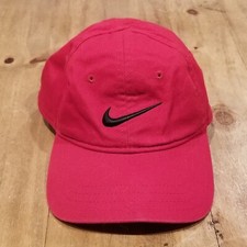 Nike Hat Cap Youth Toddler Baby One Size Adjustable Red Black Swoosh