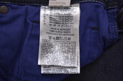 Diesel Tepphar Slim-Carrot 0679R Stretch Dark-Blue Denim Jeans Mens sz W31 L34 - Picture 9 of 19