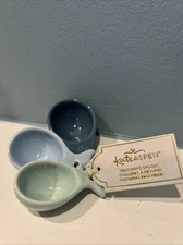 Kate Aspen Nautical Beach House Calm Shades of Nesting Ceramic Measuring Spoons