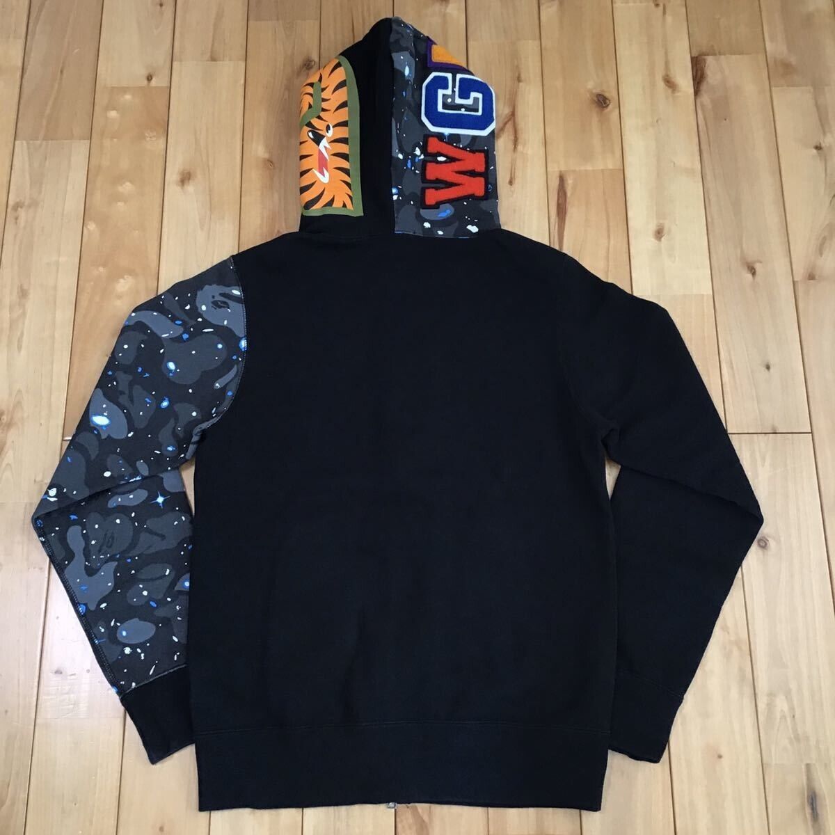 BAPE glow in the dark space camo shark full zip hoodie BAPE glow in the dark space camo shark full zip hoodie