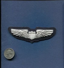 USAF Pilot Wing AIR FORCE Hand Made BULLION  Hat Jacket Uniform Squadron Patch