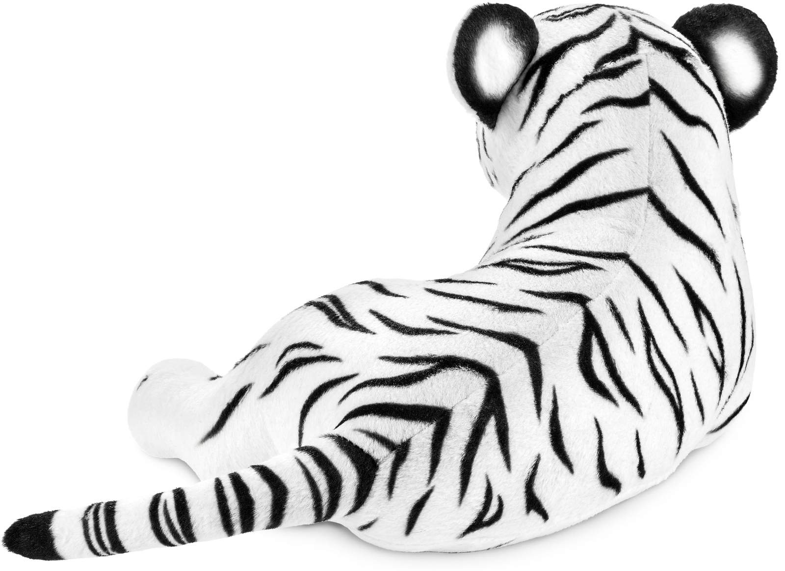 Bambola Tigre Peluche Animale 30 Cm Sdraiata Giocattolo Regalo Bambini Morbido foto 4