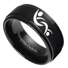 Black Ring Swinger Jewelry Swinger Symbol