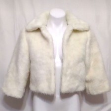 Mixit Mob Wife Faux Fur Winter Cropped Coat S/m