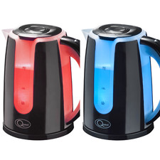 Quest Cordless LED Light-Up Kettle / 1.7 Litre Capacity / 2 Light Colours