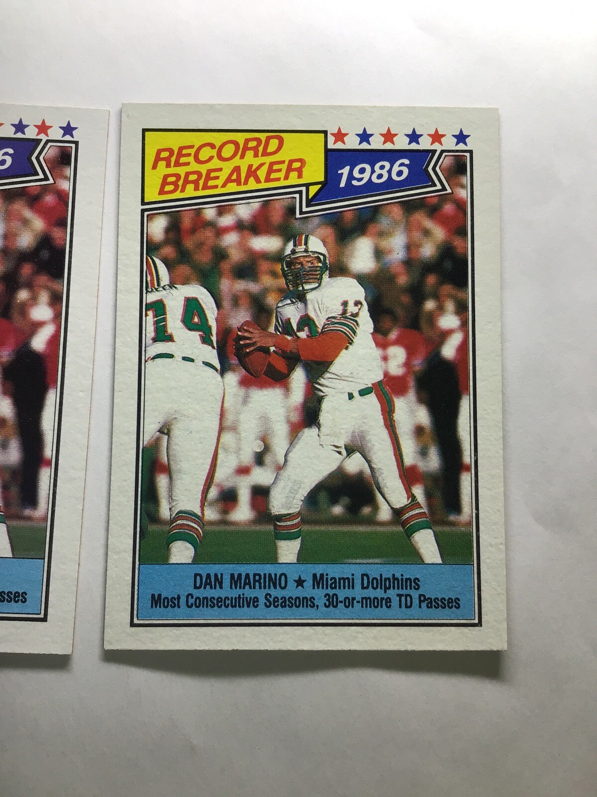 1987 TOPPS Football #6 Dan Marino Record Breaker 2 Cards NM-MINT 1476 | eBay