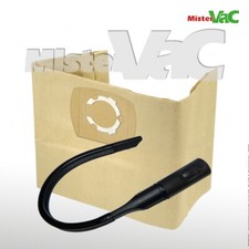 10x Staubsaugerbeutel + Flexdüse kompatibel mit Aqua Vac Plus 3000