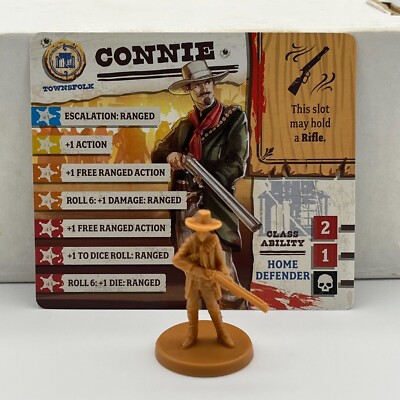 CONNIE Survivor Figure & ID Card: Zombicide Undead or Alive Dead West