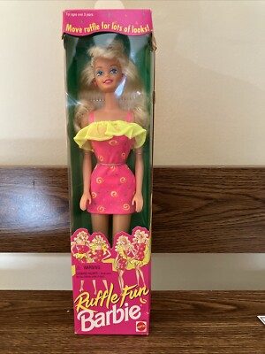 Ruffle Fun Barbie Doll Vintage-1994 NRFB | eBay