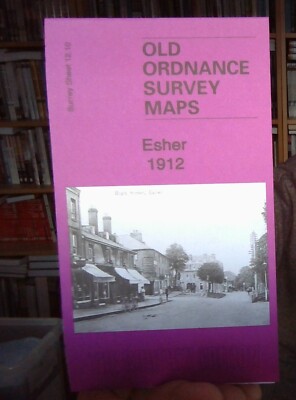 MAP OF Esher 1912 Surrey Sheet 12.10 by Tony Painter NEW 9781787216822