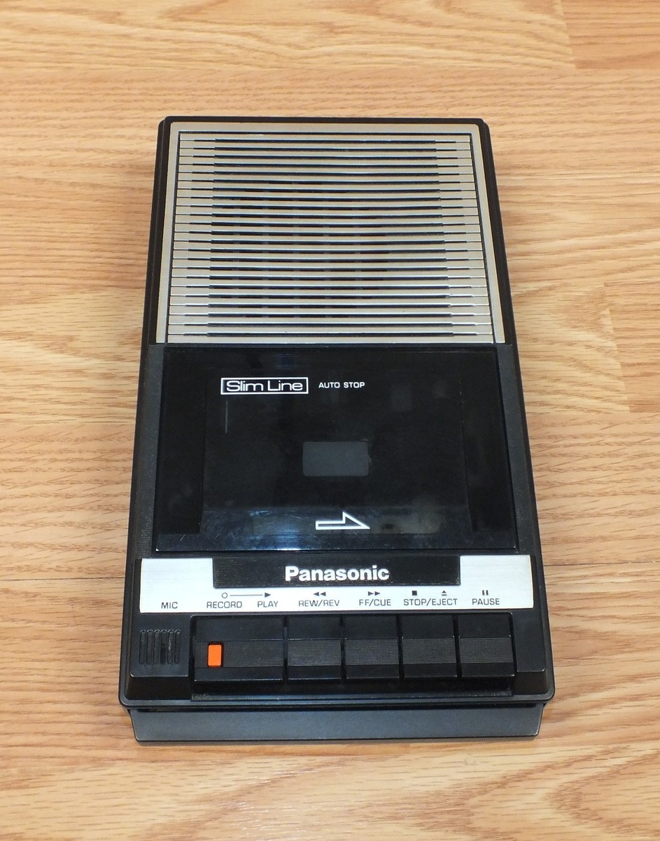 Vintage Panasonic (RQ-2103) Slim Line Cassette Recorder w/ Power