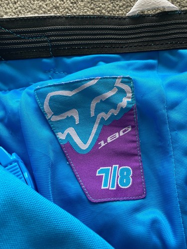 Fox Racing Motocross 180 Womens Pants Blue and Purple Size 7/8 - 第 4/4 張圖片