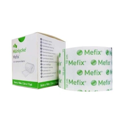 Molnlycke Mefix Adhesive Tape Fabric Retention Bandage 5cm x 10M X 2