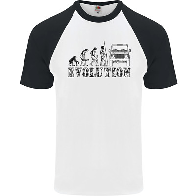 4X4 Evolution Off Roading Straßenfahren Herren S/S Baseball T-Shirt