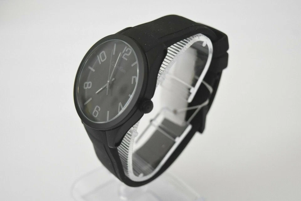 Calvin Klein Men's Black Rubber Black Dial K5E514B1 $179 Watch - image 4 of 4