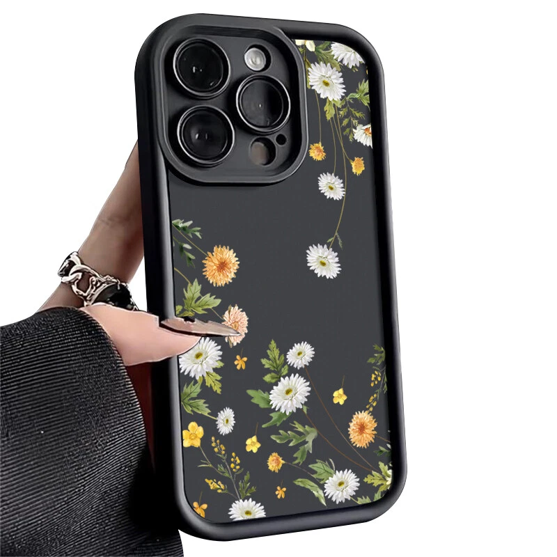 Floral Phone Case For iPhone 16 15 Pro Max 14 13 12 11 X 7 Shockproof Slim Cover - Image 4 of 4