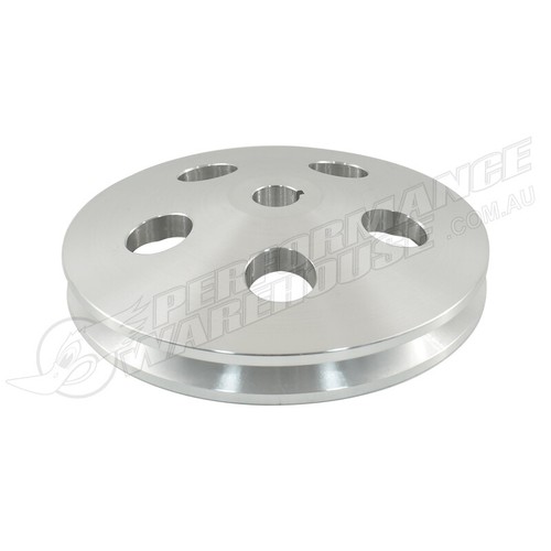Aluminium Gm Power Steering Pump Pulley Saginaw Keyway Style Sbc Bbc - Picture 2 of 3