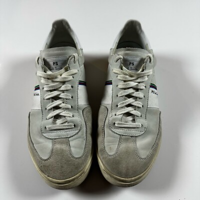 PS Paul Smith Men\'s Trainer Sneakers White Suede Leather EUR 43 UK 9 Portugal Men main image 2