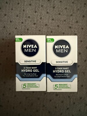 2x Nivea Men Sensitive 3-Tage-Bart HYDRO GEL 50ml NEU