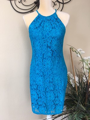 Laundry By Design Dress, Sz 2, Blue Lace Fully Lined, Slip On | eBay