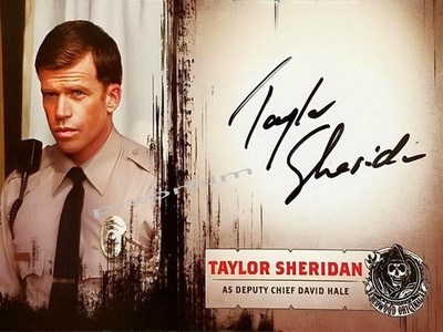 TAYLOR SHERIDAN - LANDMAN - TULSA KING - YELLOWSTONE AUTOGRAMMFOTOS SIGNED 