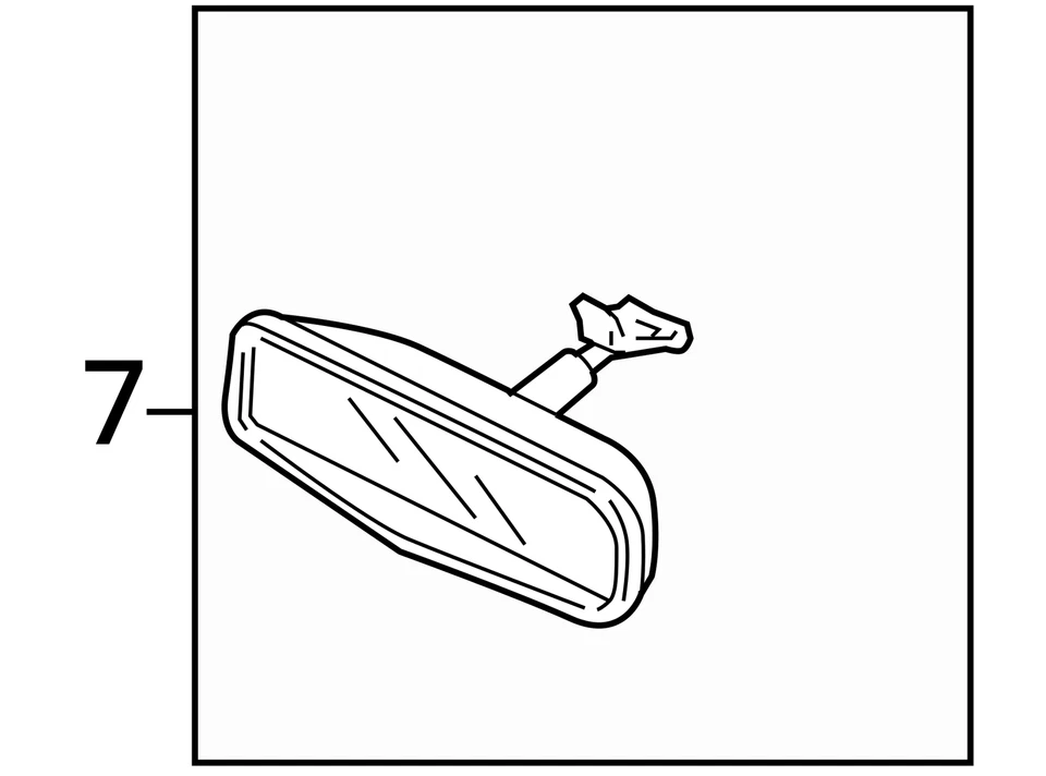 Espejo retrovisor interior Honda Odyssey 2005-2010 OEM WHU3Y Foto 3 de 3