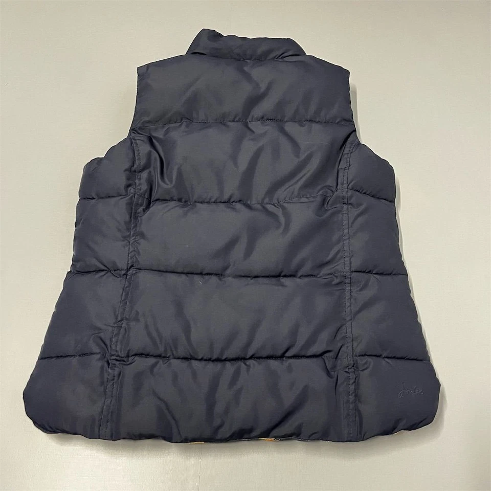 Joule Lifestyle Women's Size 6 Blue Puffer Gilet Quilted Snap Button Zipper - Image 3 of 4