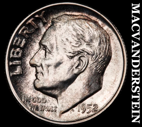 1952 Roosevelt Dime- Choice Gem Proof Luster No Reserve #i8247